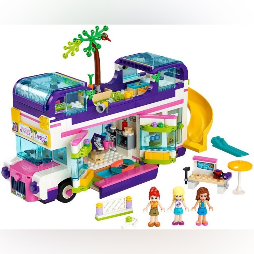 Lego Friends Friendship Bus 41395 *Bus Only* No Minifigures, Stickers or Box